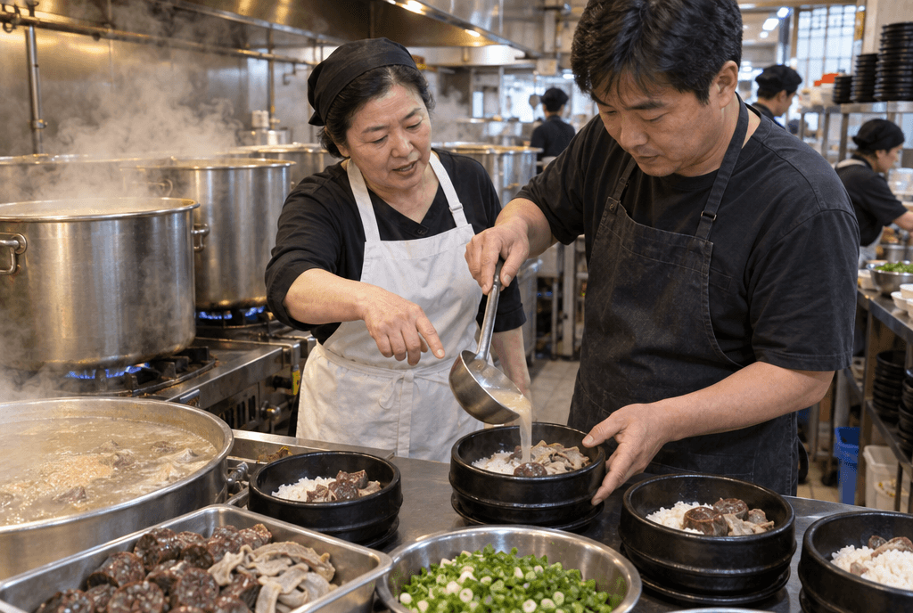 맛은 전수받고
가게는 사장님 것으로